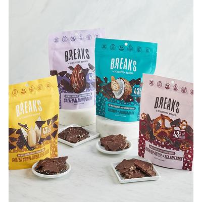 Breaks by Scharffen Berger™ Chocolate Bark Sampler, Family Item Food Gourmet Candy Confections Chocolate, Sweets by Harry & David