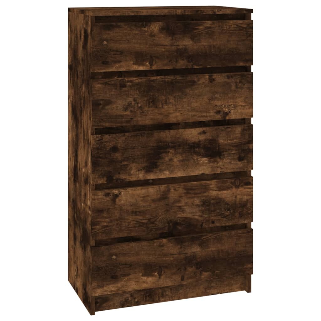 vidaXL Schubladenschrank Räuchereiche 60x36x103 cm Holzwerkstoff Image