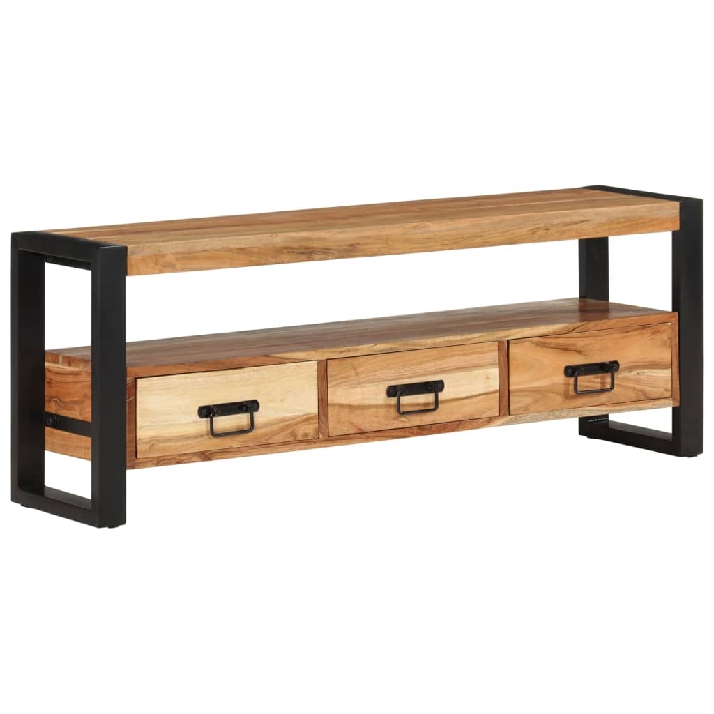 vidaXL TV-Schrank 120x30x45 cm Massivholz Akazie Image