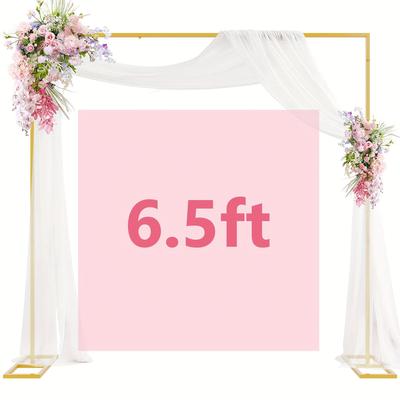 TEMU 6.5ft Gold Backdrop Stand, Metal Stand, Gold Portable , Metal Backdrop Stand For , , , Decoration