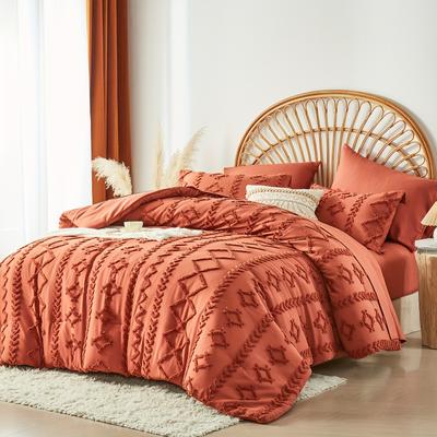 TEMU 7pcs Set - , , , Bedding Set 100% Polyester - / Size