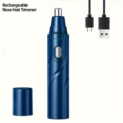 TEMU Men's Ear And Nose Trimmer Rechargeable Usb Electric Nose Hair Trimmer Suitable For Women - Eyebrow And Facial Hair Removal Nose Trimmer-perfect As A Gift For