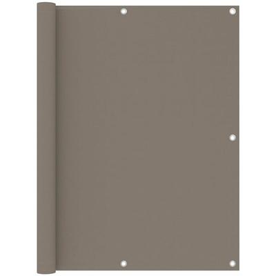 Balkon-Sichtschutz Taupe 120x500 cm Oxford-Gewebe Vidaxl