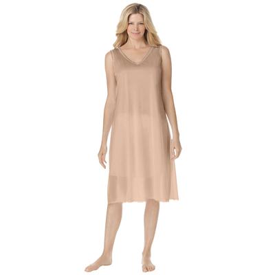 Plus Size Women's Lace-Trim Slip by Comfort Choice in Nude (Size 14/16) Full Slip