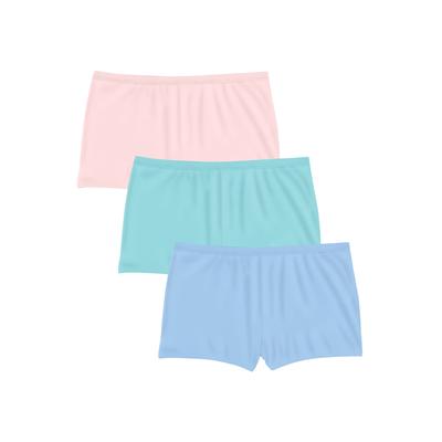 Plus Size Women's Boyshort 3-Pack by Comfort Choice in Pastel Pack (Size 14) Underwear