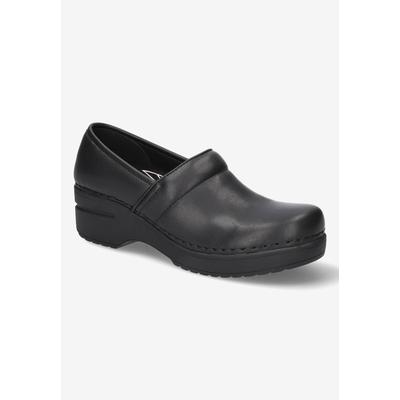 Extra Wide Width Women's Lead Flats by Easy Street in Black (Size 7 1/2 WW)