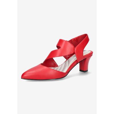 Extra Wide Width Women's Venue Pumps by Easy Street in Red (Size 7 WW)