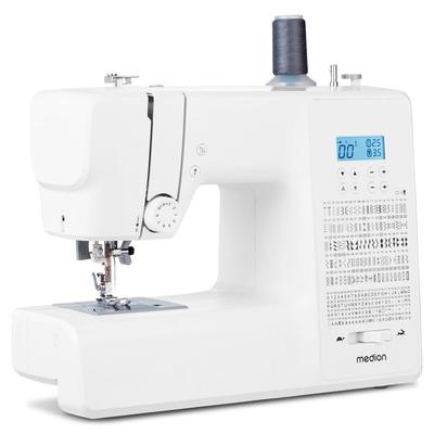 MEDION Computer-Nähmaschine "MD 11881, 270 Stichmuster, 1-Schritt Knopfloch", weiß, B:41cm H:30,5cm T:17,5cm, Nähmaschinen, Doppelnadelfunktion, Automatischer Einfädler, Geschwindigkeitsregler Image