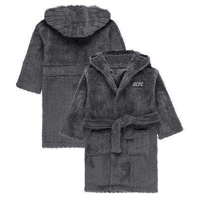 Derby County Fleece-Bademantel mit Kapuze – Dark Shadow Grey – Jungen Image