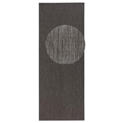Teppich NORTHRUGS "Match" Gr. 12, grau (anthrazit), B:80cm H:8mm L:200cm, Kunstfaser, Teppiche, In-& Outdoor, Kurzflor, Läufer, Modern, Unifarben, Wohnzimmer, Balkon Image