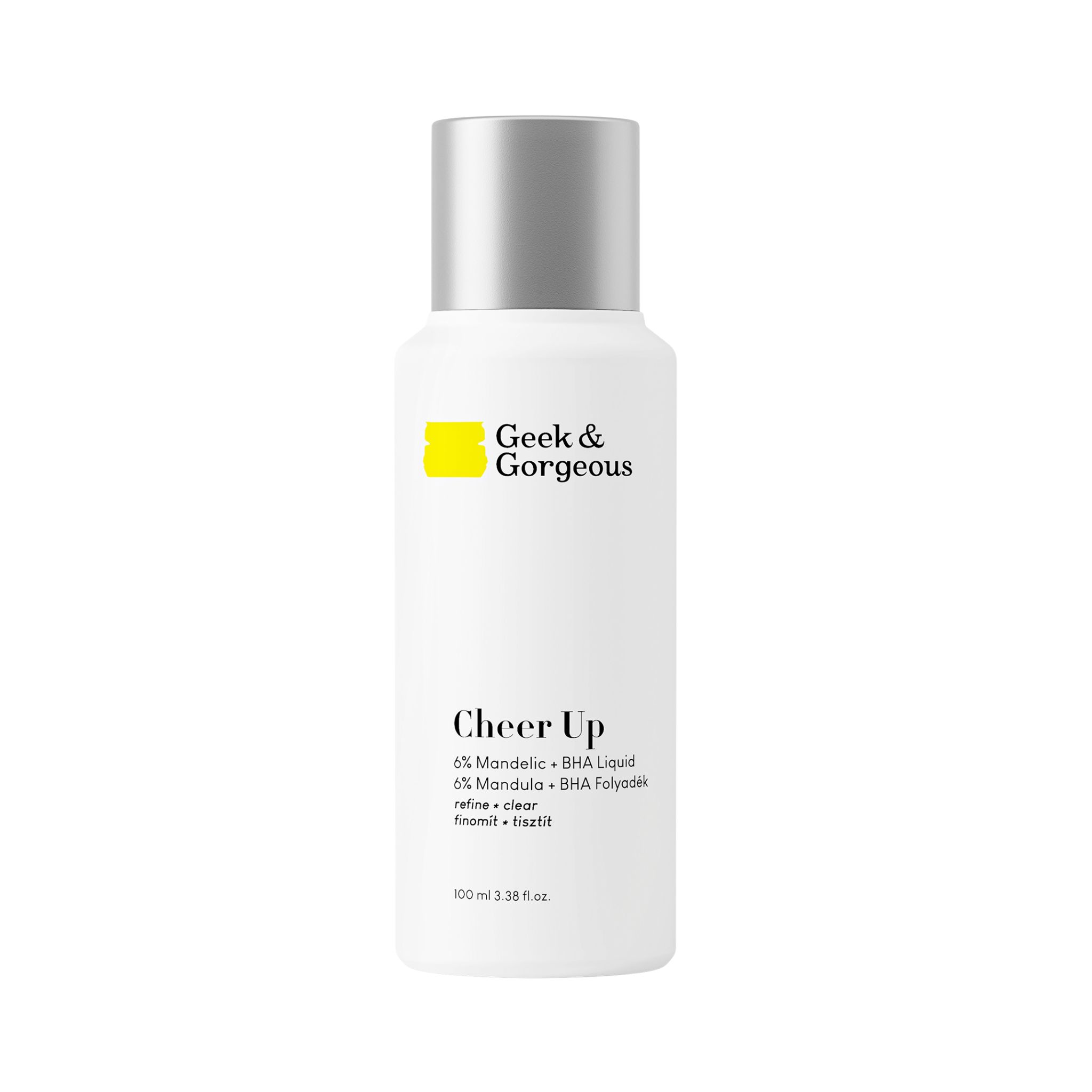 Geek & Gorgeous -Cheer up, peeling chimico con acido mandelico e BHA,