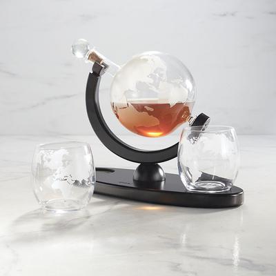 Globe Decanter & Whiskey Glass Set - Frontgate