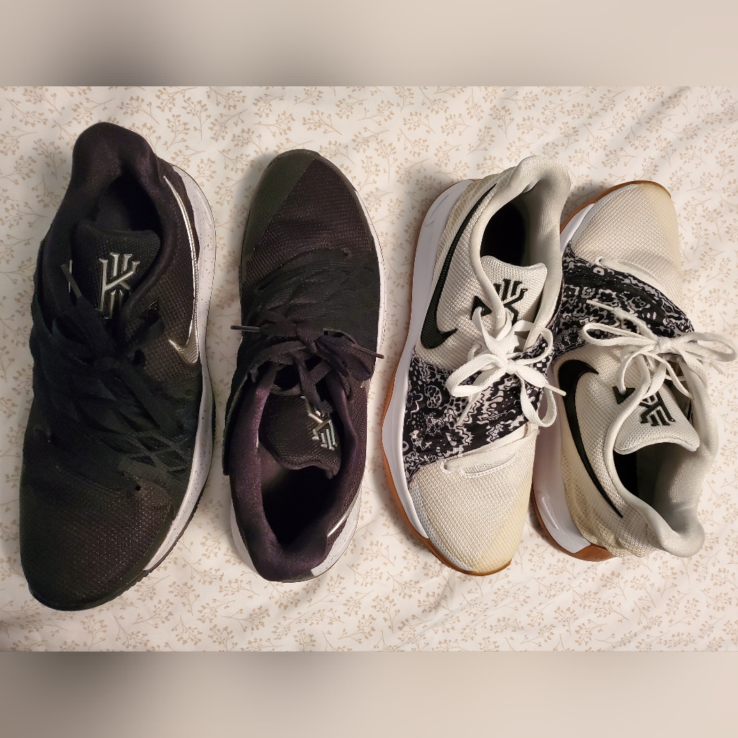 Nike Shoes | 2 Pair Lot Men's Nike Kyrie Low Shoes. Buy 2 And Save! | Color: Black/White | Size: 11.5