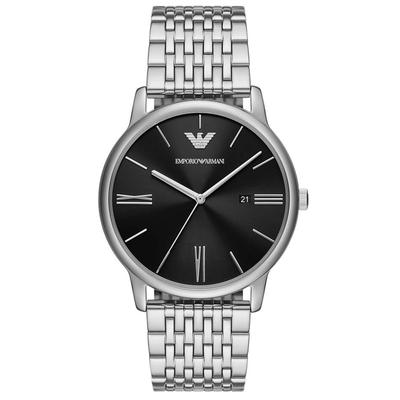 Emporio Armani Minimalist Silber Herren Armbanduhr AR11600