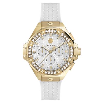 Philipp Plein Plein Chrono Royal Weiß Unisex Armbanduhr PWPSA0624