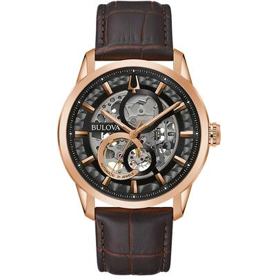 Bulova Sutton Herrenarmbanduhr braun 97A169 Image