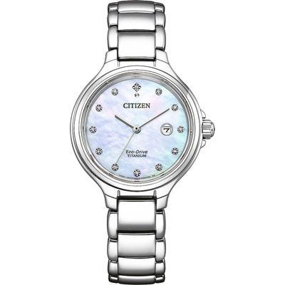 Citizen Silber Damen Armbanduhr EW2680-84D