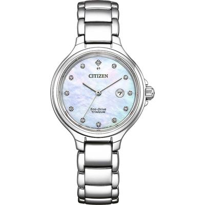 Citizen Damen Silber Uhr EW2680-84D Image