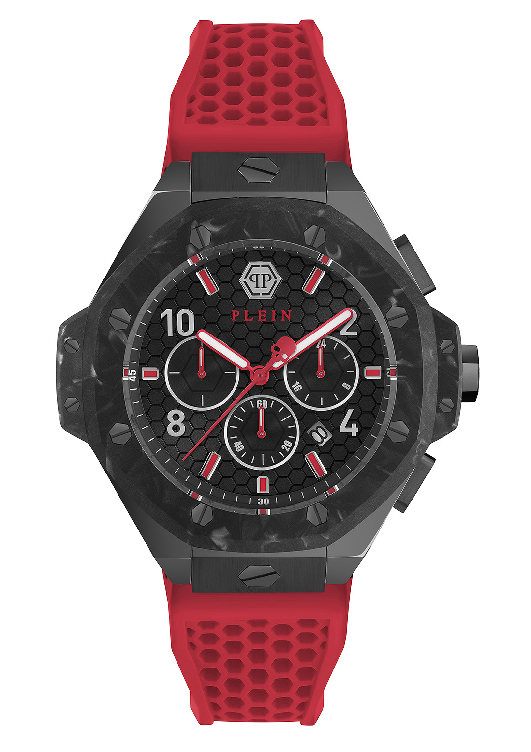 Philipp Plein Plein Chrono Royal Herren rote Uhr PWPRA0724 Image