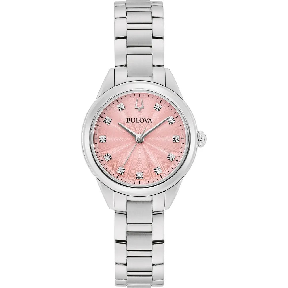 Bulova Sutton Damen Silberne Uhr 96P249