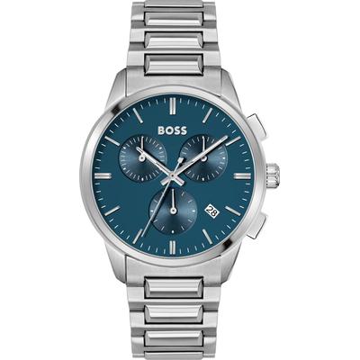 Hugo Boss Dapper Silber Herren Armbanduhr 1513927