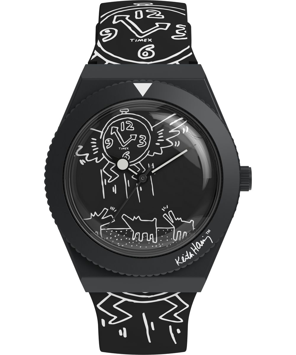 Timex Keith Haring X Q Herren Schwarz Uhr TW2W25600 Image