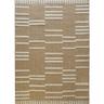 Thedecofactory - jute relief strie - Tapis de couloir effet jute à motif en relief blanc 80x150