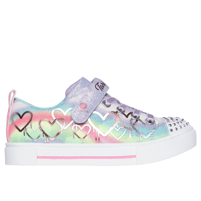 Skechers Girl's Twinkle Toes: Twinkle Sparks - Ombre Love Sneaker | Size 12.0 | Lavender | Synthetic/Textile