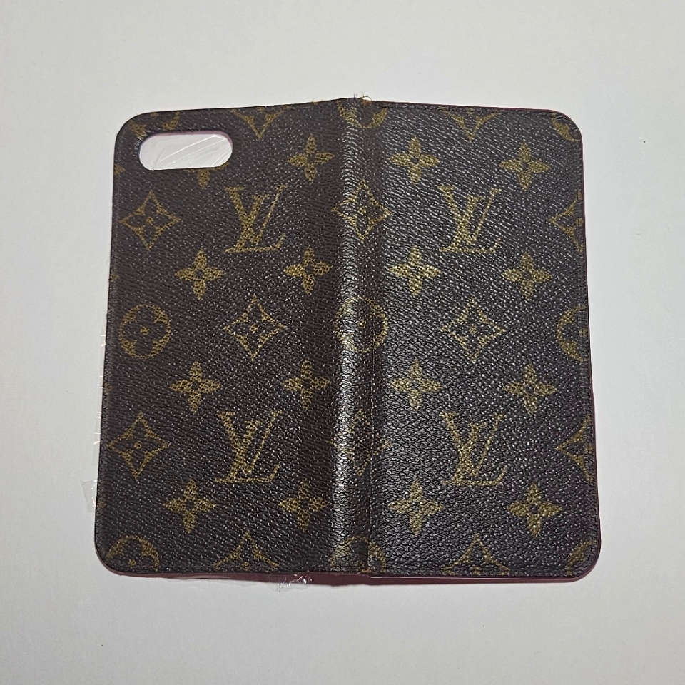 Louis Vuitton Cell Phones & Accessories | Authentic Louis Vuitton Iphone 7/8 Folio Monogram Phone Case | Color: Brown/Pink | Size: Os