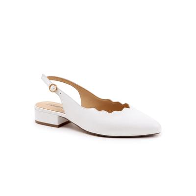 Women's Joselyn Slingback by Trotters in White (Size 12 M)