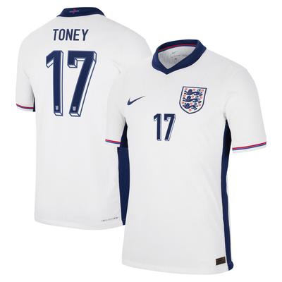 England Nike Dri Fit Adv Heimspieltrikot 2024 mit Aufdruck Toney 17 Image