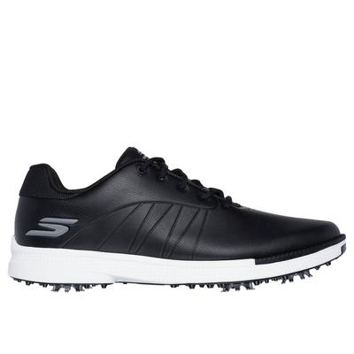 Skechers Men's GO GOLF Tempo Shoes | Size 9.0 | Black/White | Synthetic/Textile