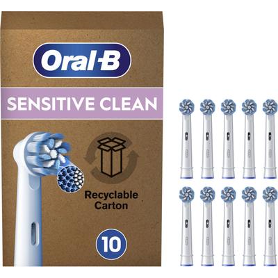 Aufsteckbürste ORAL-B "Pro Sensitive Clean" Zahnbürstenköpfe Gr. 10 St., weiß X-förmige Borsten