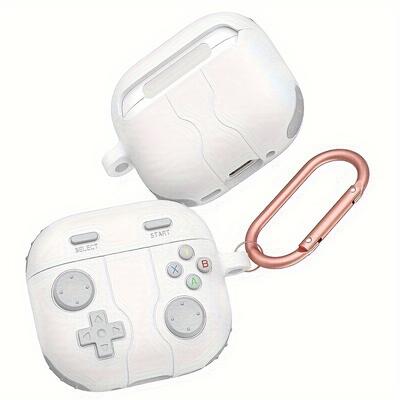 TEMU Game Console Earphone Case Suitable For Airpods 4 Retro Earphone Protection Soft Case Suitable For Earphones With Hook