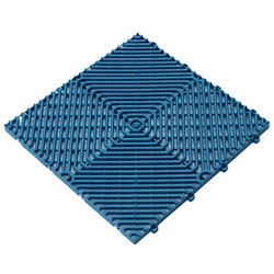 ArtPlast - Kunststofffliese für Außenbereich 38,5x38,5 cm. Fläche 0,15 m² pro Platte, Kollektion Rombo – Blau Image