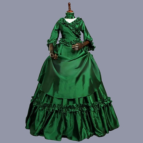 Rokoko Viktorianisch Ballkleid Partykostüm Maskerade Abschlussballkleid Kostüm Damen königlich Maskerade Karneval Party Halloween Erwachsene Kleid Image