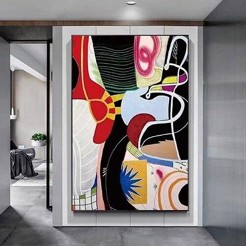 handgemachte abstrakte Goldfiguren-Gemälde auf Leinwand reich strukturiertes Acrylgemälde moderne Wandkunst handgemalte Personenkunst Ölgemälde für Wohnzimmer-Wanddekoration Image