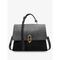 Vintage-Umhängetasche aus braunem Kunstleder und Wildleder – elegante Handtasche mit Henkel für Damen, perfekt für lässige und formelle Outfits