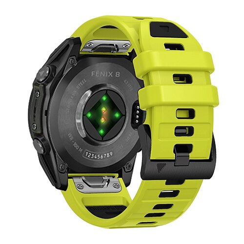 Uhrenarmband für Garmin Fenix 8 47mm 51mm 7X 6 6X Pro Epix Pro Instinct 2X Approach S70 S62 S60 Forerunner 955 945 Epix Marq Descent Quatix 22mm 26mm Silikon Ersatz Gurt Quick Fit Verstellbar Image