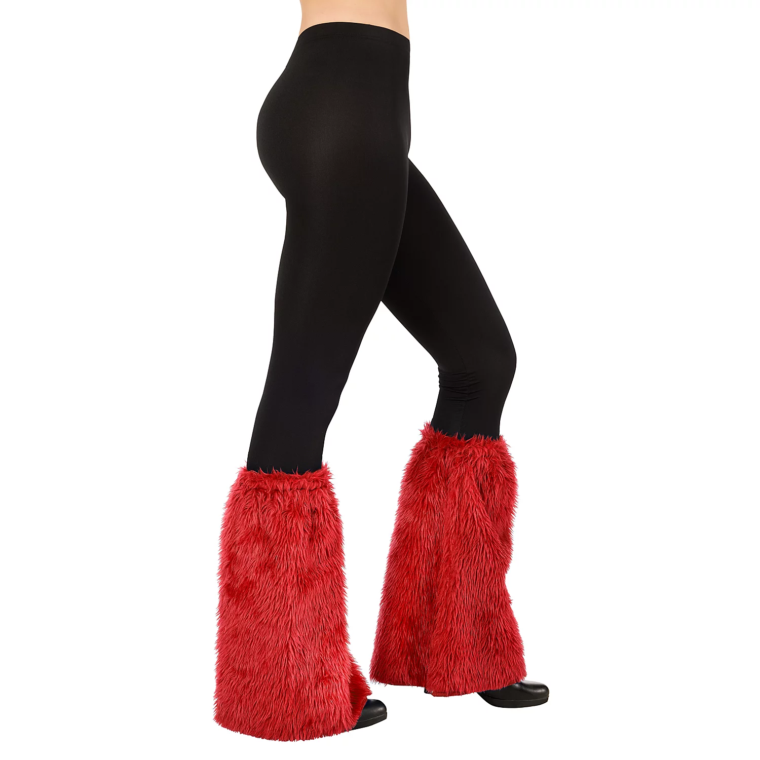 Guêtres ""peluche"", rouge