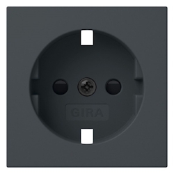 Gira Abdeckung Ersatzteil System 55 Anthrazit Erhöhter Berührungsschutz Image