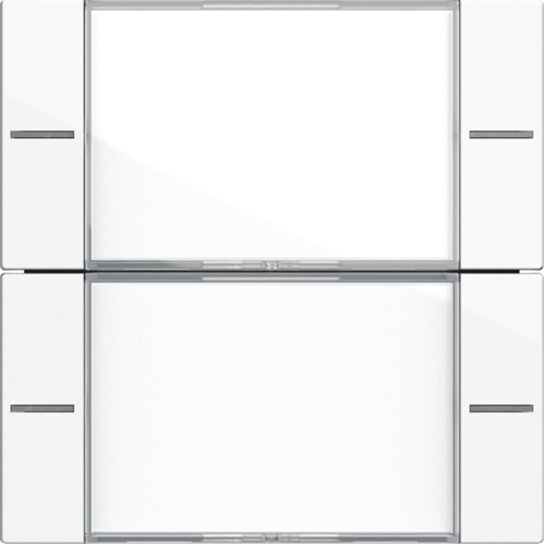 Gira System 55 Tastwippe, KNX, reinweiß, glänzend, Kunststoff, Thermoplast, 577203 Image