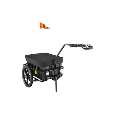 TECTAKE Fahrradanhänger CargoXpress, multifunktional, bis 50kg - schwarz Image