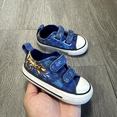 Converse Shoes | Converse Ct Chucks All Star 2v Ox Kleinkinder-Schuhe Klettschuhe Sneaker Boys 4c | Color: Blue | Size: 4bb