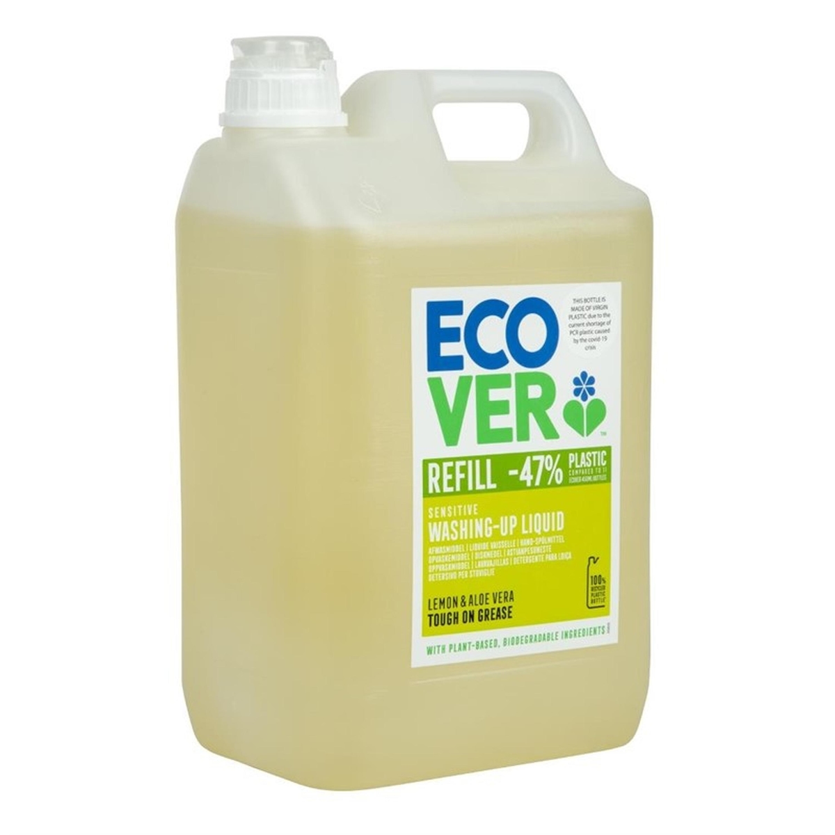 Gastronoble Ecover konzentriertes Spülmittel Zitrone und Aloe Vera - 5L Kanister Image
