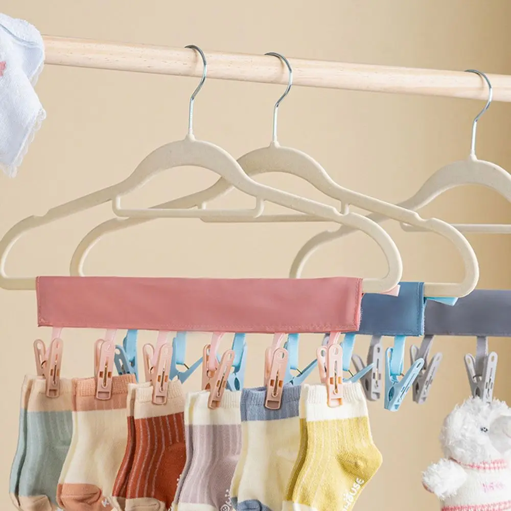 Reise Kleider ständer Bad Kleiderbügel tragbare Wäsche klammern faltbare Reise Wäsche klammern Stoff Trocknen Unterwäsche kleine Clips