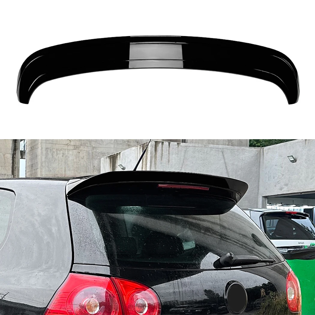 Heckspoiler für VW Volkswagen Golf 5 MK5 R32 GTI 2006–2009, Heckflügel, Kofferraumspoiler, Decklid-Deckel, Zierleiste, Splitter, Lipgloss, Schwarz Image