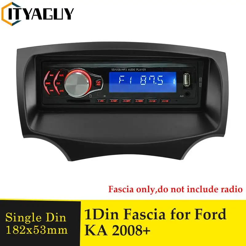 One Din Audio Fascia für Ford KA 2008+ Stereo Radio GPS DVD Player Rahmen Stereo CD Panel Dash Mount Installation Trim Kit Lünette Image