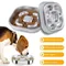 Slow Feeder-Schüsseln für Hunde, Slow-Feeder-Schüssel aus Edelstahl 304, auf beiden Seiten erhältlich, Slow-Feeding-Schüsselschüsseln für Haustiere, Katzen, Hunde