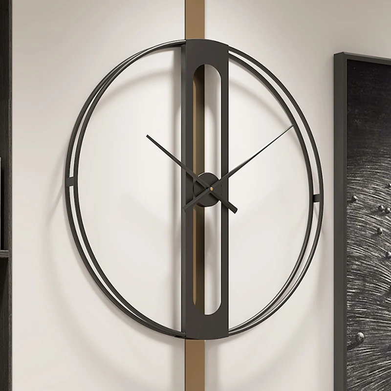 Nordic Wanduhren Runde Kreative Persönlichkeit Stille Elegante Wand Uhr Große Einfache Hause Wohnzimmer Ästhetische Dekorationen Image